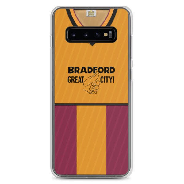 Bradford City 1987-88 Home Shirt Clear Case for Samsung® - Image 4
