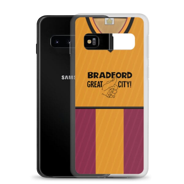 Bradford City 1987-88 Home Shirt Clear Case for Samsung® - Image 3