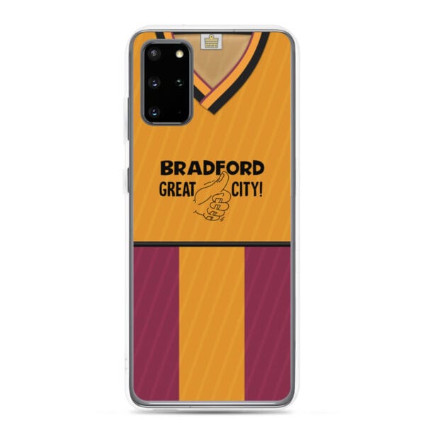 Bradford City 1987-88 Home Shirt Clear Case for Samsung® - Image 8