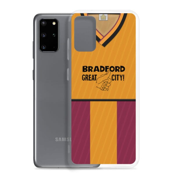 Bradford City 1987-88 Home Shirt Clear Case for Samsung® - Image 9