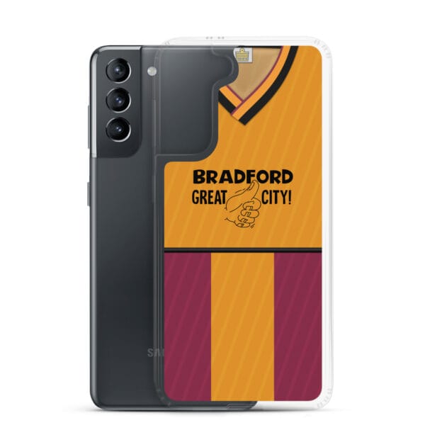 Bradford City 1987-88 Home Shirt Clear Case for Samsung® - Image 19