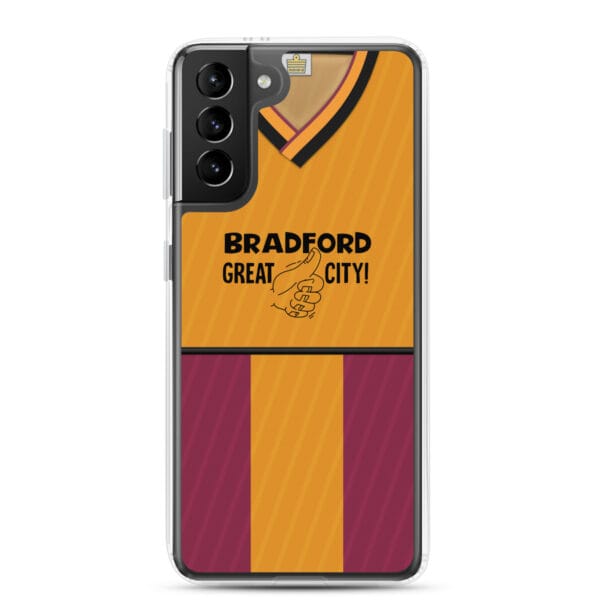 Bradford City 1987-88 Home Shirt Clear Case for Samsung® - Image 14