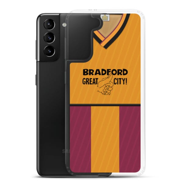 Bradford City 1987-88 Home Shirt Clear Case for Samsung® - Image 15