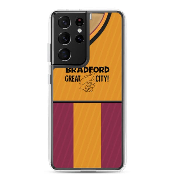 Bradford City 1987-88 Home Shirt Clear Case for Samsung® - Image 16