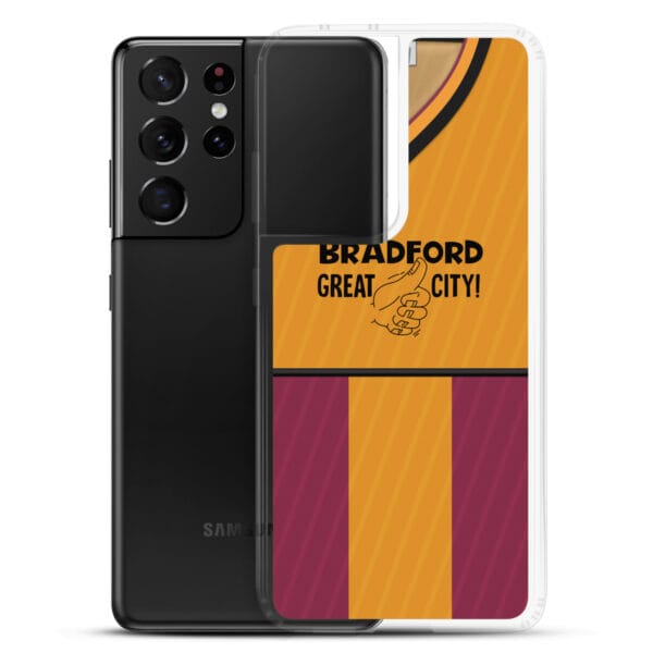 Bradford City 1987-88 Home Shirt Clear Case for Samsung® - Image 17
