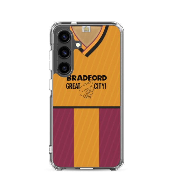 Bradford City 1987-88 Home Shirt Clear Case for Samsung® - Image 35