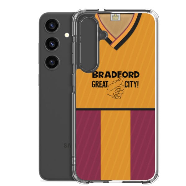 Bradford City 1987-88 Home Shirt Clear Case for Samsung® - Image 32