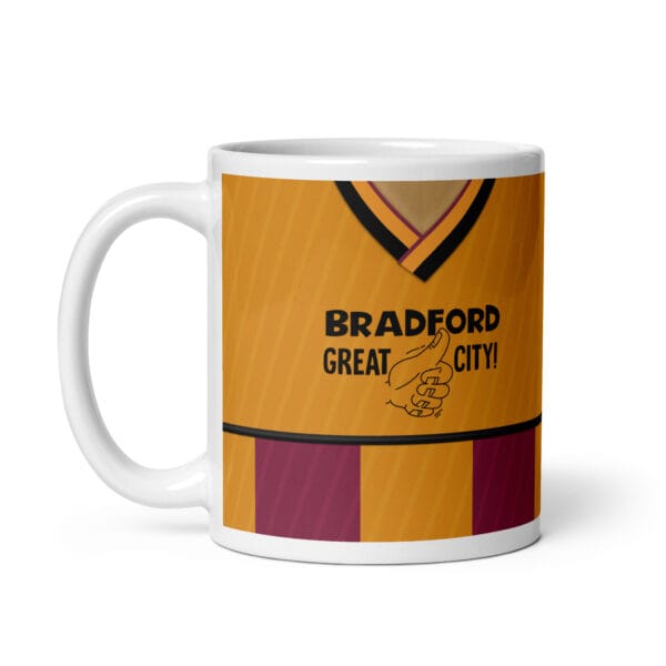 Bradford City 1987-88 Home Shirt Mug - Image 6