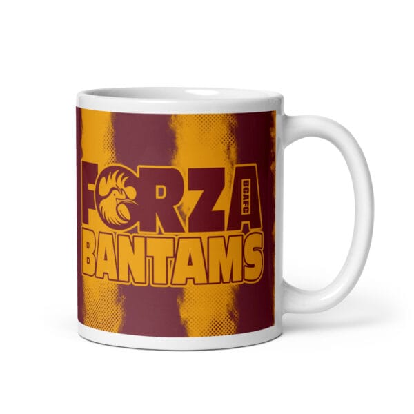 Forza Bantams 2024/25 White Glossy Mug - Image 2