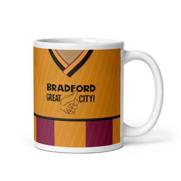 Bradford City 1987-88 Home Shirt Mug - Image 9