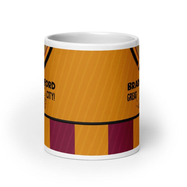 Bradford City 1987-88 Home Shirt Mug - Image 5