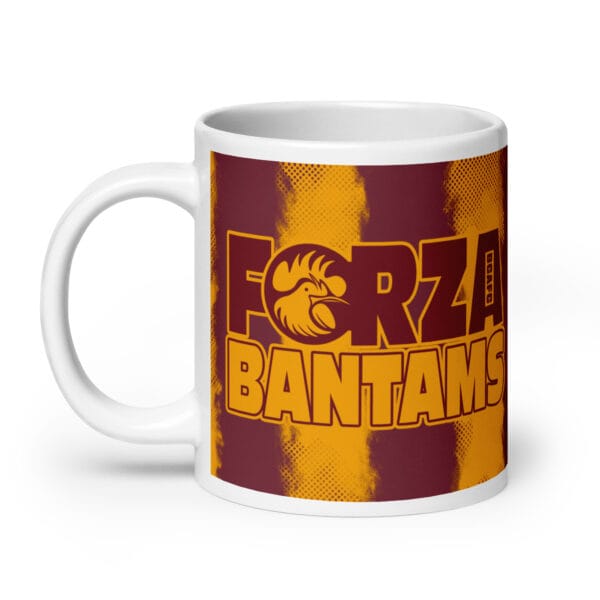 Forza Bantams 2024/25 White Glossy Mug - Image 5
