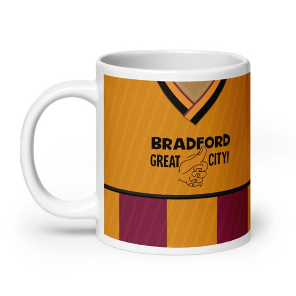 Bradford City 1987-88 Home Shirt Mug - Image 2