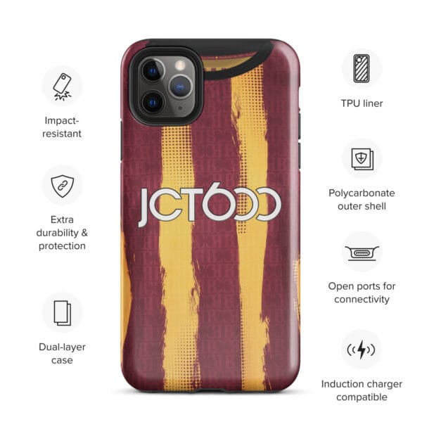 Bradford City 2024-25 Home Shirt Tough Case for iPhone® - Image 4