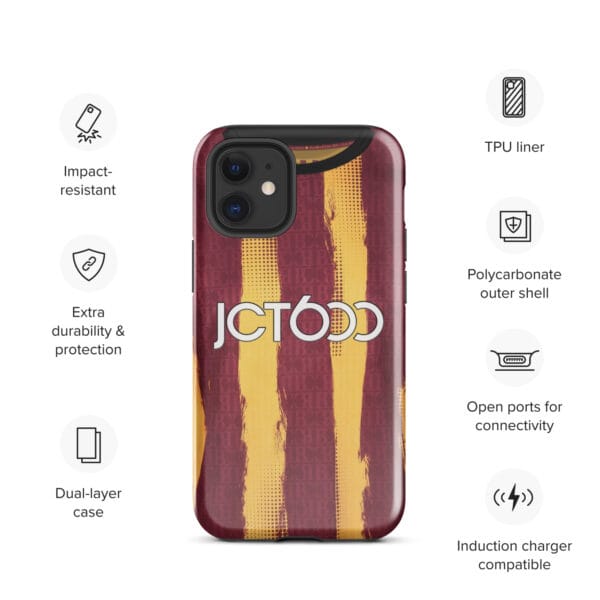 Bradford City 2024-25 Home Shirt Tough Case for iPhone® - Image 5