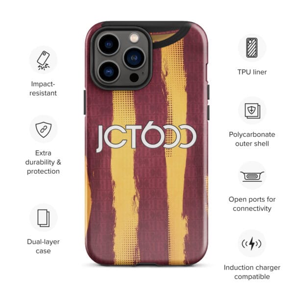 Bradford City 2024-25 Home Shirt Tough Case for iPhone® - Image 12