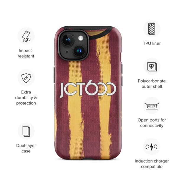 Bradford City 2024-25 Home Shirt Tough Case for iPhone® - Image 17