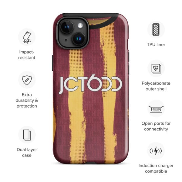 Bradford City 2024-25 Home Shirt Tough Case for iPhone® - Image 18