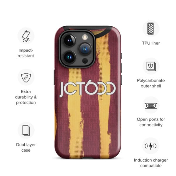Bradford City 2024-25 Home Shirt Tough Case for iPhone® - Image 19