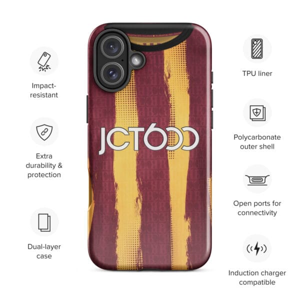 Bradford City 2024-25 Home Shirt Tough Case for iPhone® - Image 22